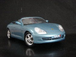 Porsche 911 Cabriolet 1998 de couleur bleu clair m�tallis�(Vue c�t� passager)