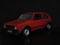 Volkswagen Golf 1 GTI 1977 de couleur rouge (Vue c�t� conducteur)