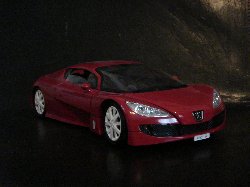 Peugeot Rc Carreau de couleur rouge fonc� (Vue c�t� passager)